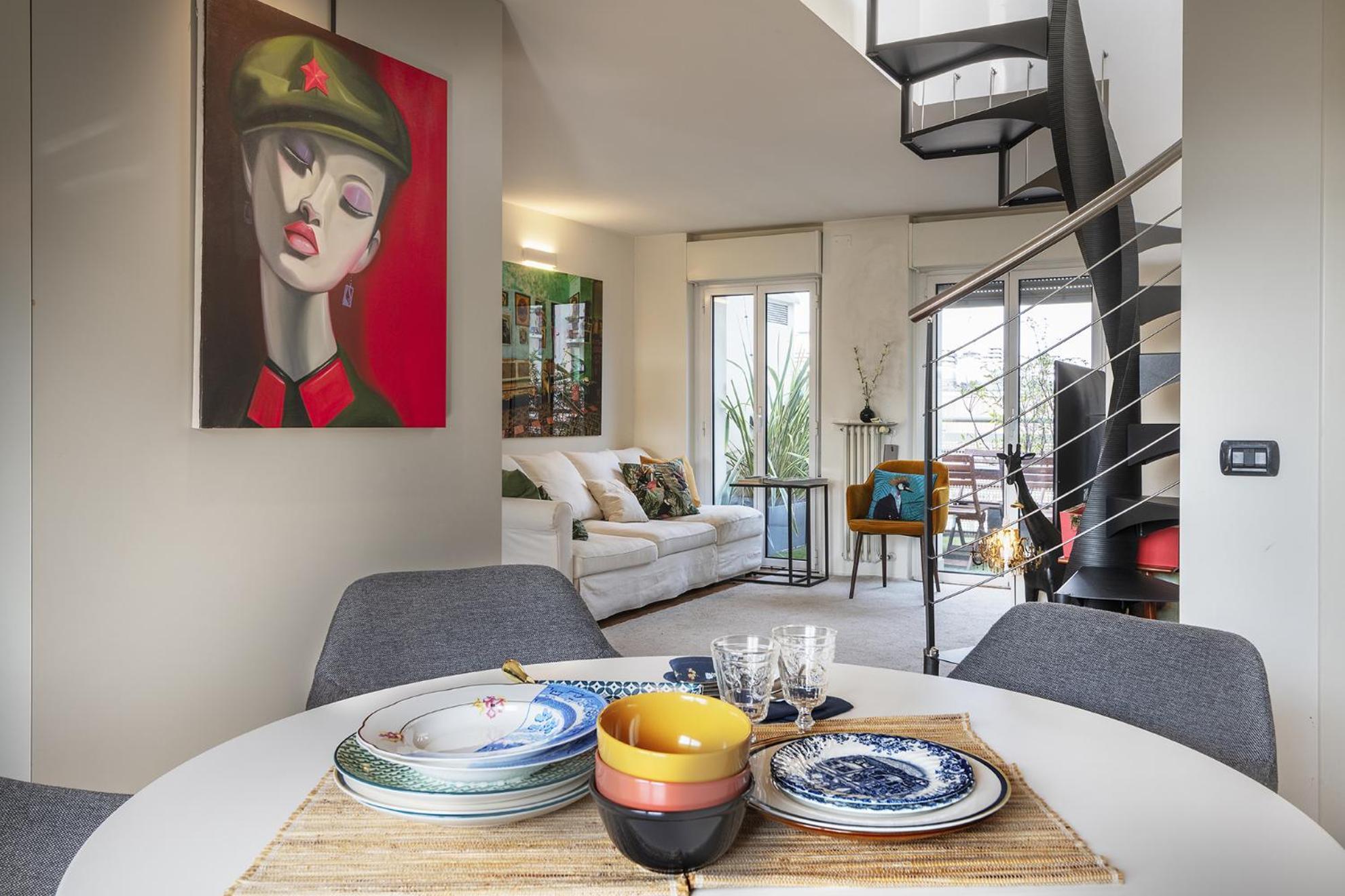 Giresio 41 - Your Penthouse With Rooftop Garden In Milano Navigli - Wifi Zewnętrze zdjęcie