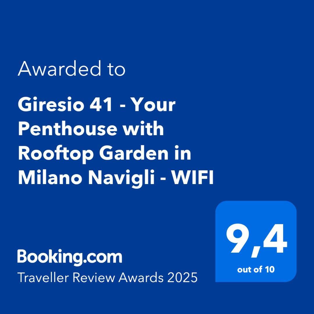 Giresio 41 - Your Penthouse With Rooftop Garden In Milano Navigli - Wifi Zewnętrze zdjęcie